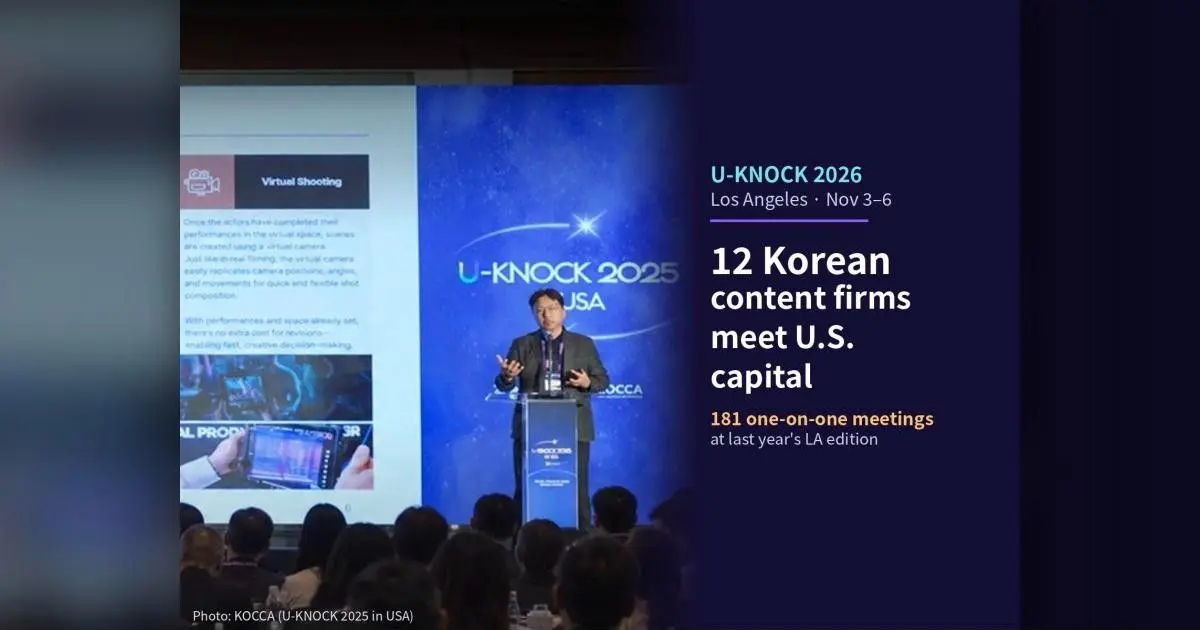 U-KNOCK 2026 opens in LA Nov. 3, and Hollywood finance wants to know who owns Korean IP